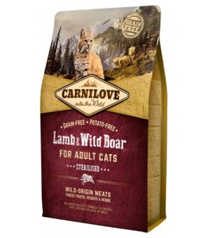 Karma sucha dla kota Carnilove Cat Lamb Wild Sterilised 2x6kg