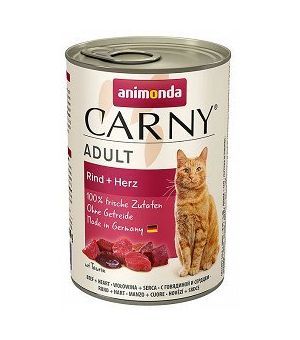 Karma mokra dla kota Animonda Cat Carny WOŁOWINA Z SERCAMI - 400g