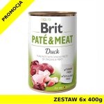 Karma mokra dla psa Brit Care Duck Pate Meat ZESTAW 6x 400g