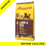 Karma sucha dla psa Josera Lamb & Rice ZESTAW 2x 12,5kg