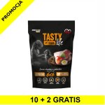 10+2 GRATIS Tasty Dogs Life karma mokra dla szczeniąt danie w galaretce Junior Kaczka 500g saszetka