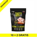 10+2 GRATIS Tasty Dogs Life karma mokra dla psów dorosłych danie w galaretce Drób 500g saszetka