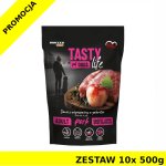 10x 500g Tasty Dogs Life karma mokra dla psów dorosłych danie w galaretce Wieprzowina ZESTAW