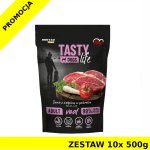 10x 500g Tasty Dogs Life karma mokra dla psów dorosłych danie w galaretce Cielęcina ZESTAW