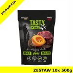10x 500g Tasty Dogs Life karma mokra dla psów dorosłych danie w galaretce Jeleń ZESTAW