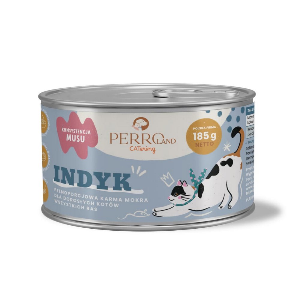 185g - Indyk - PERROland CATering - karma mokra dla kotów dorosłych
