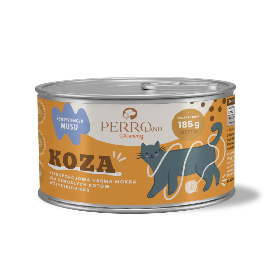 185g - Koza - PERROland CATering - karma mokra dla kotów dorosłych
