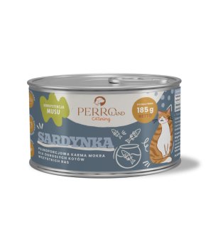 185g - Sardynki - PERROland CATering - karma mokra dla kotów dorosłych