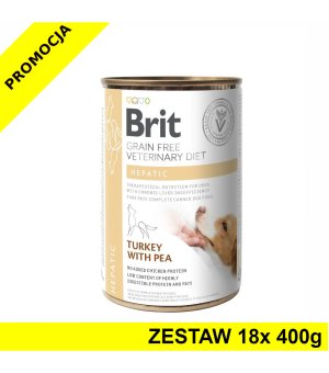 18x 400g - Hepatic - Brit Veterinary Diets - karma mokra weterynaryjna dla psa z chorobami wątroby