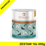 18x 850g - Wołowina z korzeniem pietruszki - Perro - karma mokra dla psów dorosłych - zestaw