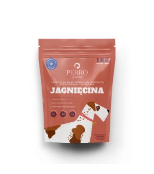 1kg - Perro Gourmet karma sucha dla psów dorosłych Jagnięcina tłoczona na zimno