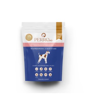 1kg - Wieprzowina z batatami - Perro - rasy średnie i duże - psy dorosłe - karma sucha