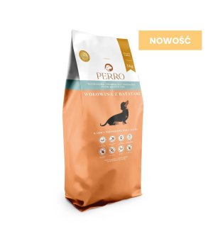 3kg - Wołowina z batatami - Perro - małe rasy - psy dorosłe - karma sucha