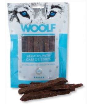 Brit Woolf Salmon With Carrot Strips 100g