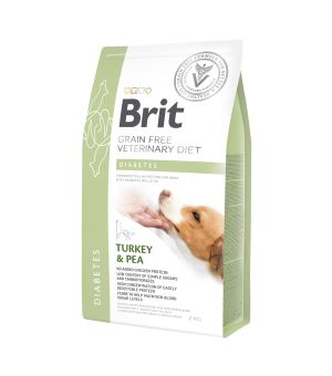 WYCOFANY Z OFERTY - Brit Veterinary Diet Dog Diabetes Turkey & Pea sucha karma dla psa - 2kg