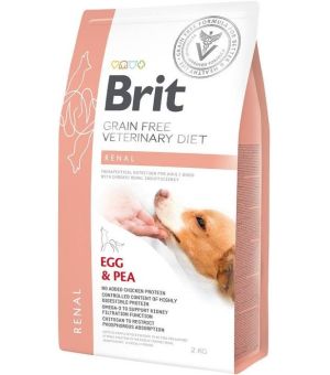 Brit Veterinary Diet Dog Renal Egg & Pea sucha karma DLA PSA - 2kg