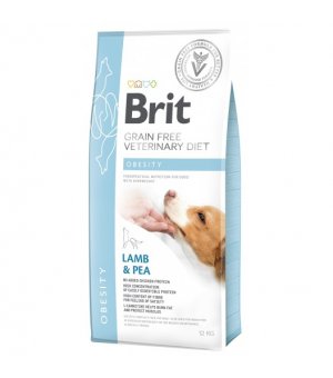 Brit Veterinary Diet Dog Obesity Lamb & Pea sucha karma dla psa - 12kg