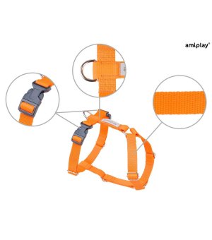 Amiplay Szelki Guard Samba XS POMARAŃCZOWY