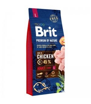 Karma sucha dla psa Brit Premium By Nature Adult L 15kg