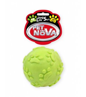 PETNOVA Piłka 6cm z dźwiękiem - ŻÓŁTA
