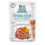 Karma mokra dla kotów sterylizowanych Brit Care Cat FG Sterilized Rabbit in gravy 85g