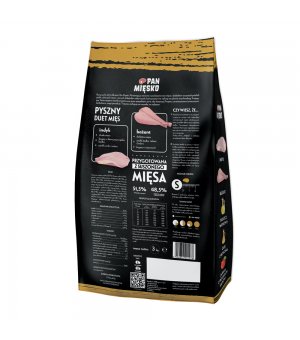 Pan Mięsko indyk z bażantem S 3kg