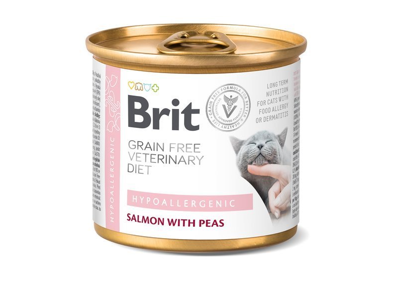 Karma mokra dla kota Brit Veterinary Diets Cat Hypoallergenic 200g