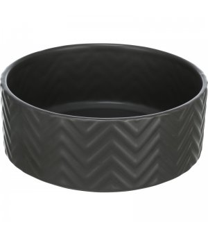 Trixie MISKA CERAMICZNA, DLA PSA/KOTA, CZARNY MAT, 0.4L 13CM