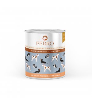 850g - Wieprzowina z selerem - Perro - karma mokra dla psów dorosłych - puszka