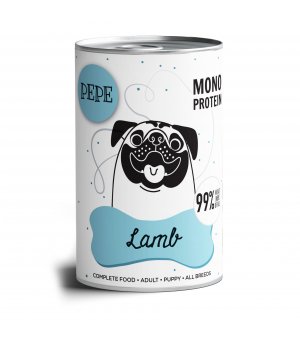 Karma Mokra Paka Zwierzaka - PEPE MONO PROTEIN Lamb - 400g jagnięcina