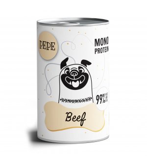 Karma Mokra Paka Zwierzaka - PEPE MONO PROTEIN Beef - 400g wołowina