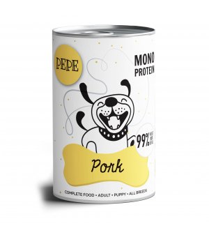Karma Mokra Paka Zwierzaka - PEPE MONO PROTEIN Pork - 400g wieprzowina