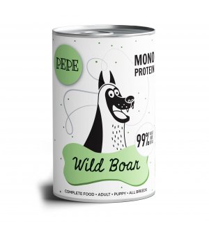 Karma Mokra Paka Zwierzaka - PEPE MONO PROTEIN Wild Boar - 400g dzik