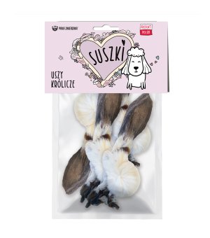Paka Zwierzaka SUSZKI Uszy królicze z sierścią 4szt.