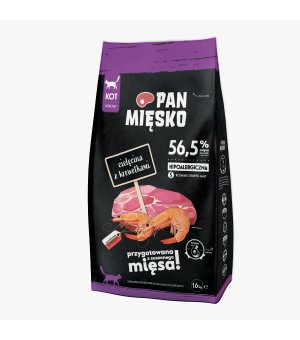 PAN MIĘSKO KOT CIELĘCINA KREWETKI S 1,6KG