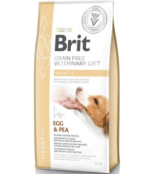 12kg - Hepatic Egg & Pea - Brit Veterinary Diets - karma weterynaryjna dla psa  z niewydolnością wątroby
