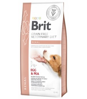 12kg - Renal Egg & Pea - Brit Veterinary Care - karma weterynaryjna dla psa z niewydolnością nerek