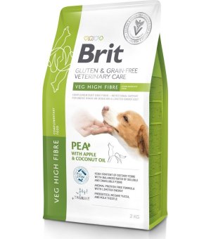 WYCOFYWANY Z OFERTY - BRIT GF VETERINARY CARE DOG VEG HIGH FIBRE 2KG