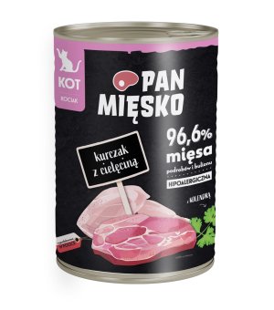 Karma mokra Pan Mięsko KITTEN - Kurczak z Cielęciną 400g