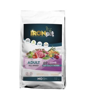 IRONpet Lamb All Breed Adult 12kg (uszkodzony worek)