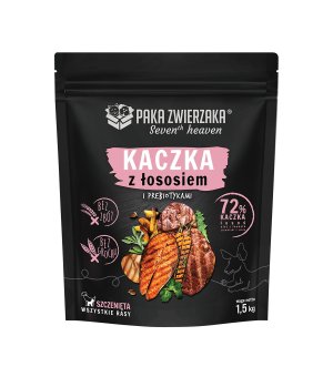Paka Zwierzaka Karma Sucha Seven`th Heaven Duck & Salmon Puppy 1,5kg 