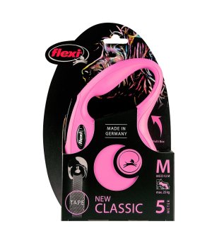 Flexi New Classic taśma M 5m - RÓŻOWA