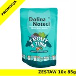 Karma mokra dla kota Dolina Noteci Superfood pstrąg i tuńczyk ZESTAW 10x 85g