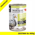 Karma mokra dla kota Wiejska Zagroda MONO - Kaczka ZESTAW 6x 400g
