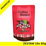 Karma mokra dla kota Dolina Noteci Superfood sarna i wołowina ZESTAW 10x 85g