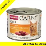 Karma mokra dla kota Animonda Cat Carny WOŁOWINA Z KURCZAKIEM  ZESTAW 6x 200g