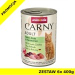 Karma mokra dla kota Animonda Cat Carny KURCZAK, INDYK, KRÓLIK ZESTAW 6x 400g