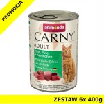 Karma mokra dla kota Animonda Carny WOŁOWINA, INDYK, KRÓLIK ZESTAW 6x 400g