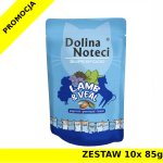 Karma Mokra dla kota Dolina Noteci Superfood jagnięcina i cielęcina ZESTAW 10x 85g