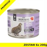Karma Mokra  Mono Wiejska Zagroda KOT - Przepiórka ZESTAW 6x 200g